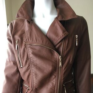 JouJou Vegan leather jacket. NWOT